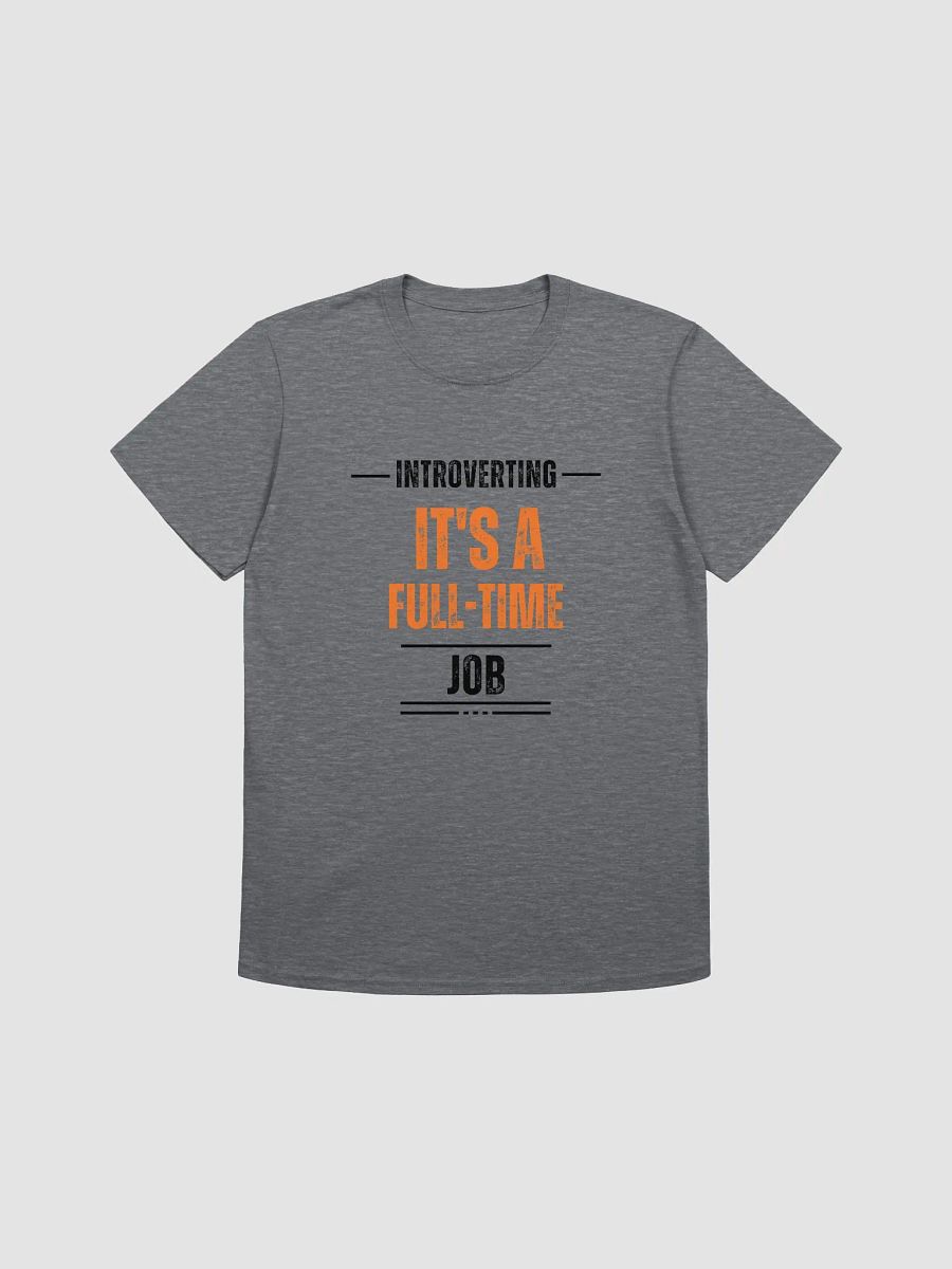 Bold Orange Full-Time Statement T-Shirt product image (1)