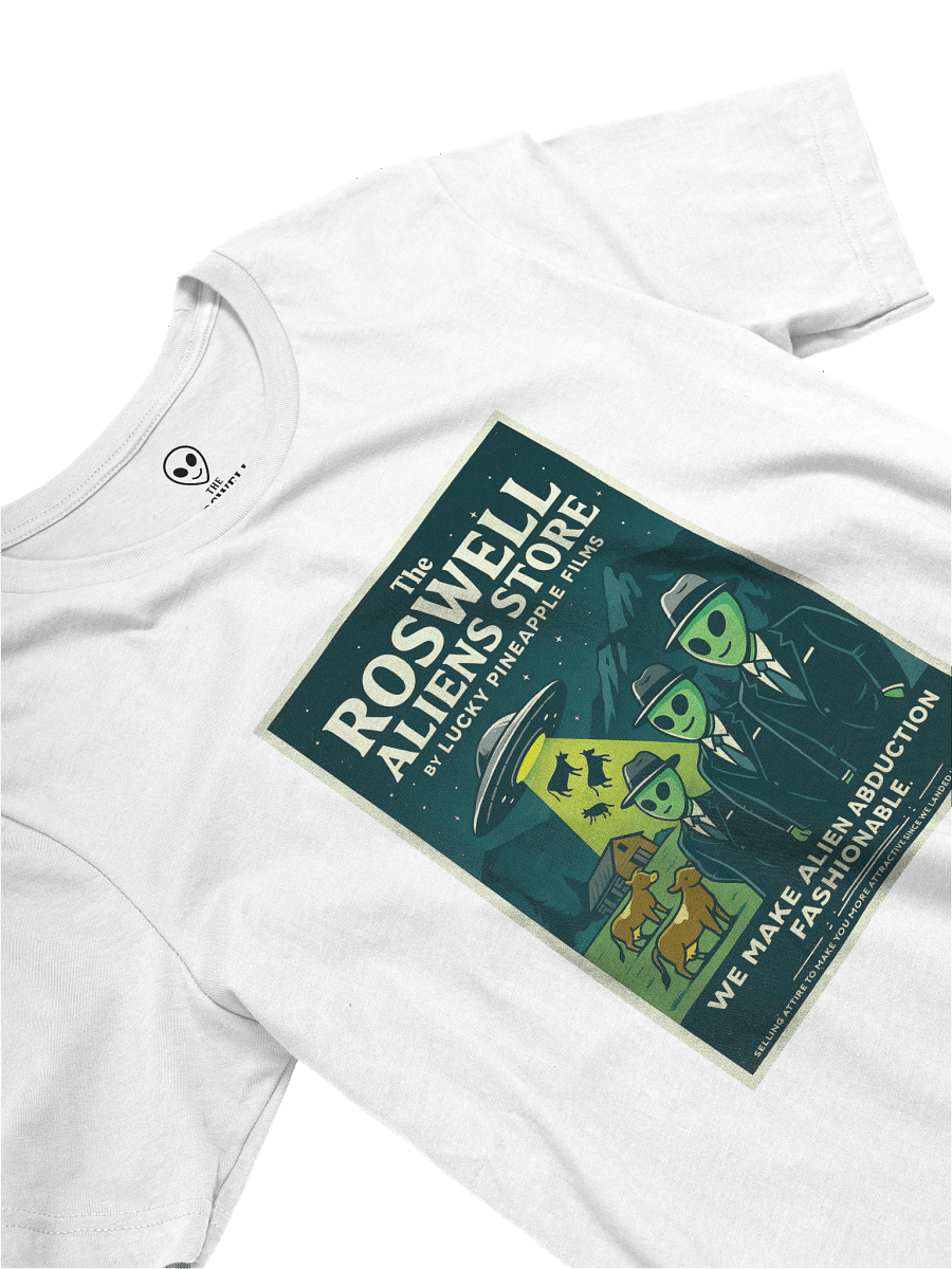 The Roswell Aliens Store by Lucky Pineapple Films Retro Poster Unisex T-Shirt product image (111)