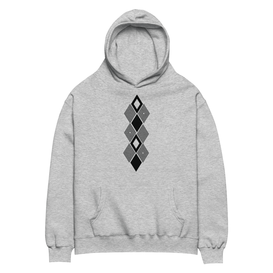Black and white triangle design Premium Hoodie product image (2)