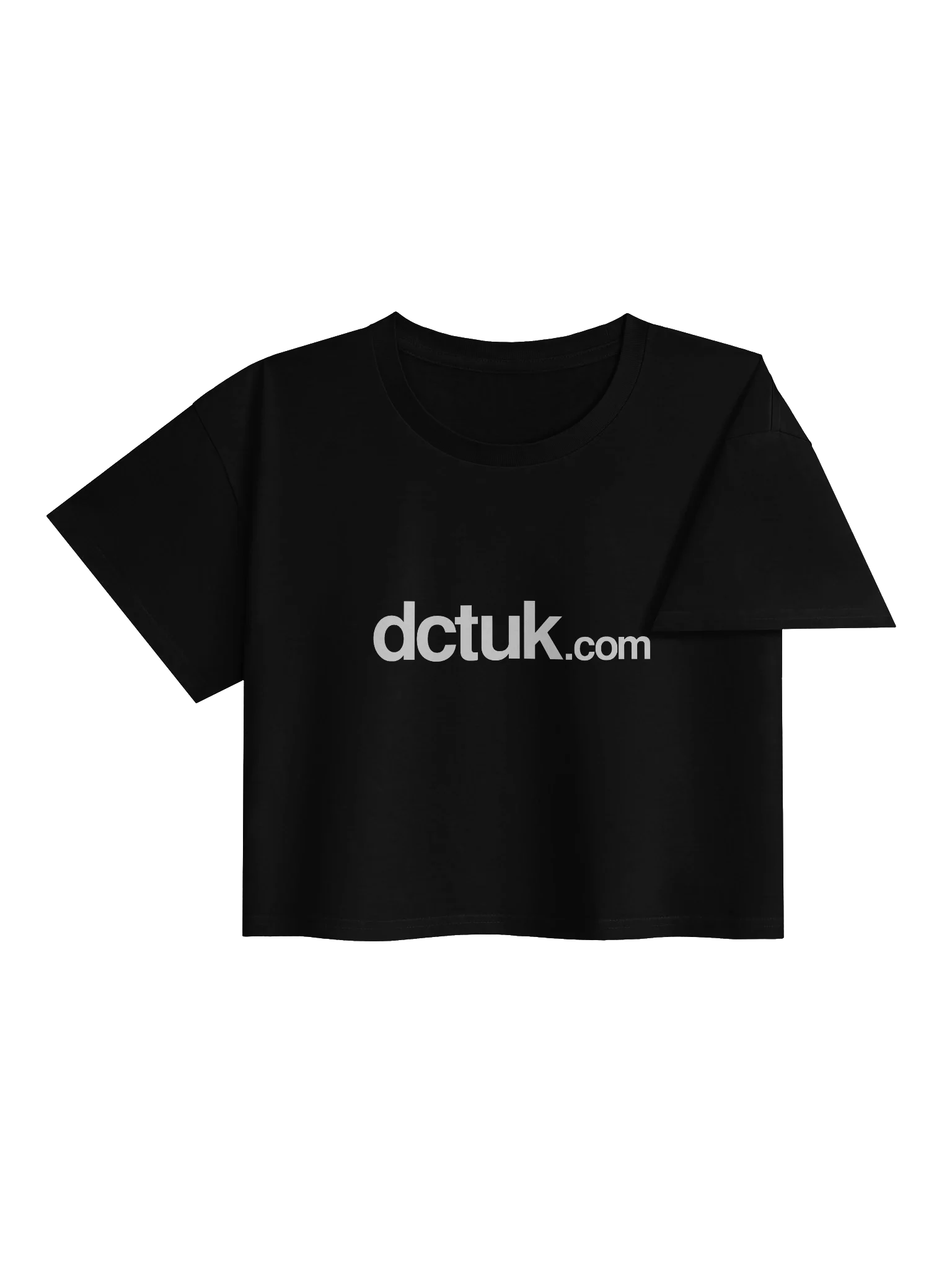 DCTUK Women's Crop Top White Logo product image (14)