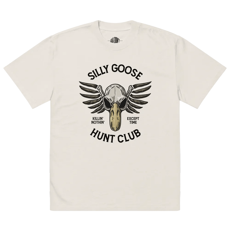 Silly Goose Hunt Club | Oversized Tee | Bone product image (2)