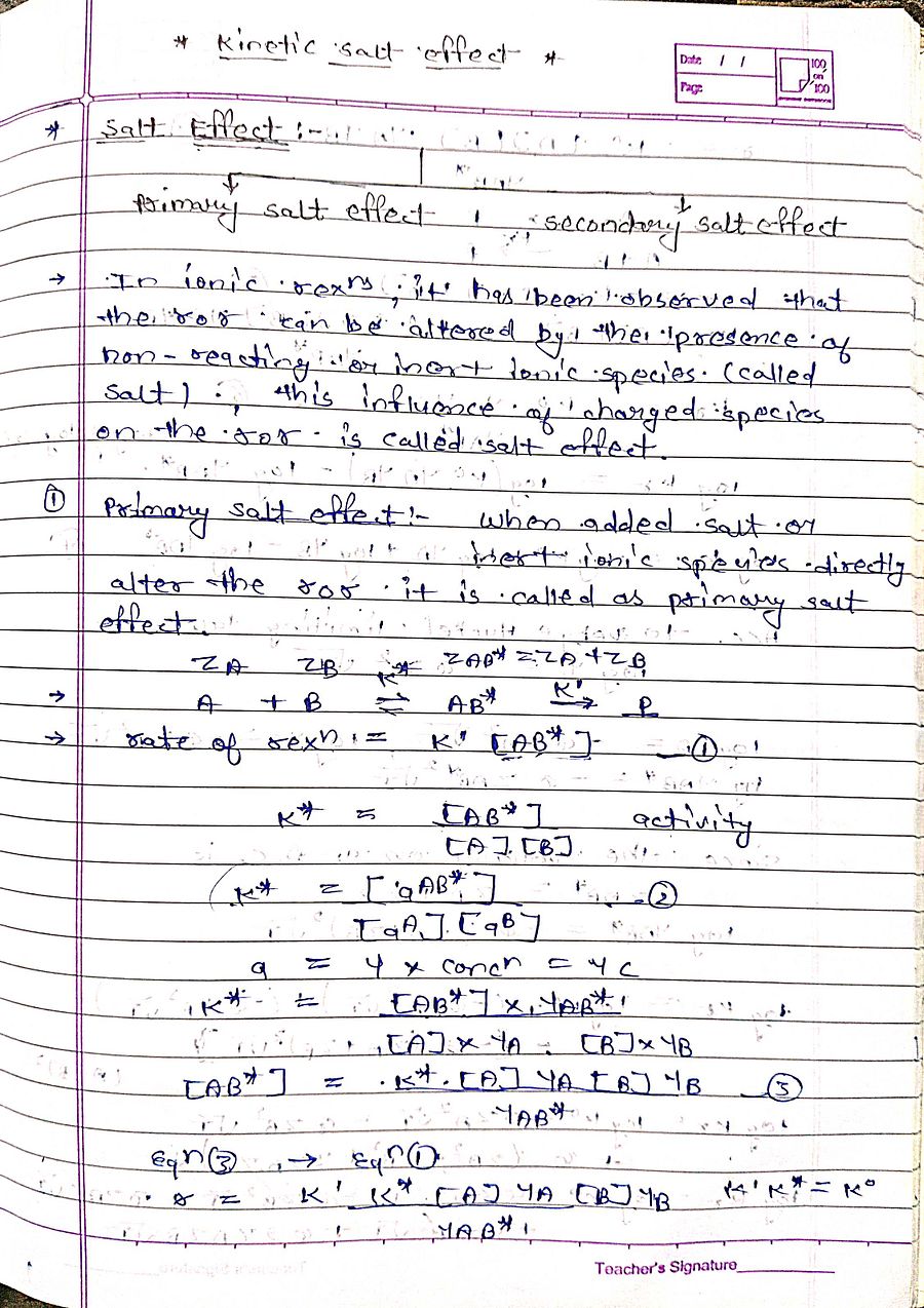 Physical Chemistry | Chemical Dynamics | MSc Semester 1 | Handwritten Notes product image (4)