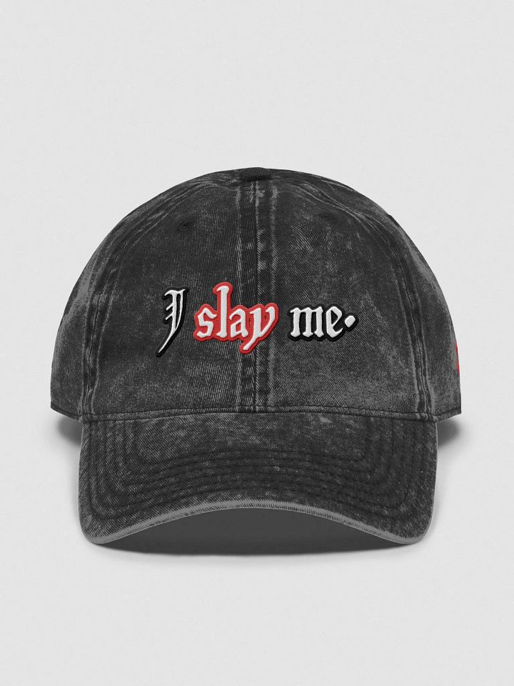 I SLAY ME vintage wash dad hat product image (2)