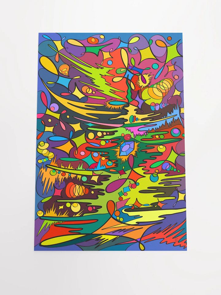 Energized Chaos Matte Poster - New Year Tree product image (1)