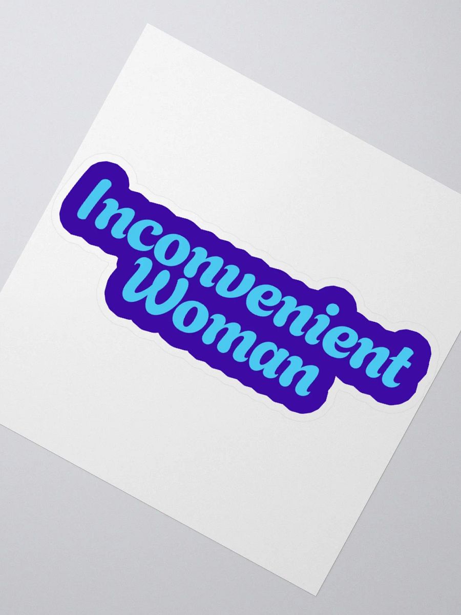 Inconvenient Woman Kiss Cut Stickers product image (6)