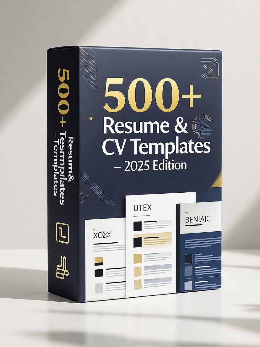 500+ Professional Resume & CV Templates (2025 Edition) | ATS-Friendly, Modern & Editable Formats for Job Seekers product image (1)