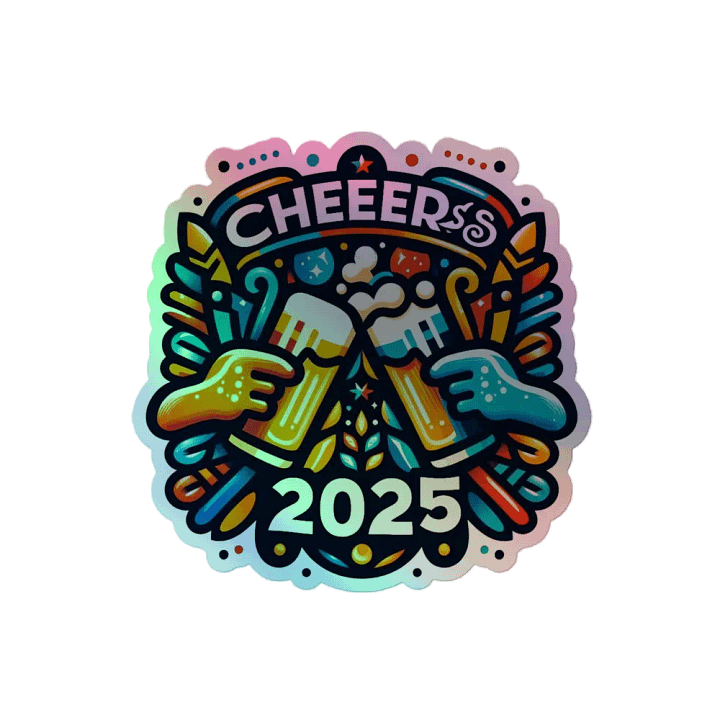 Cheers 2025 Holographic Sticker Sheet product image (2)
