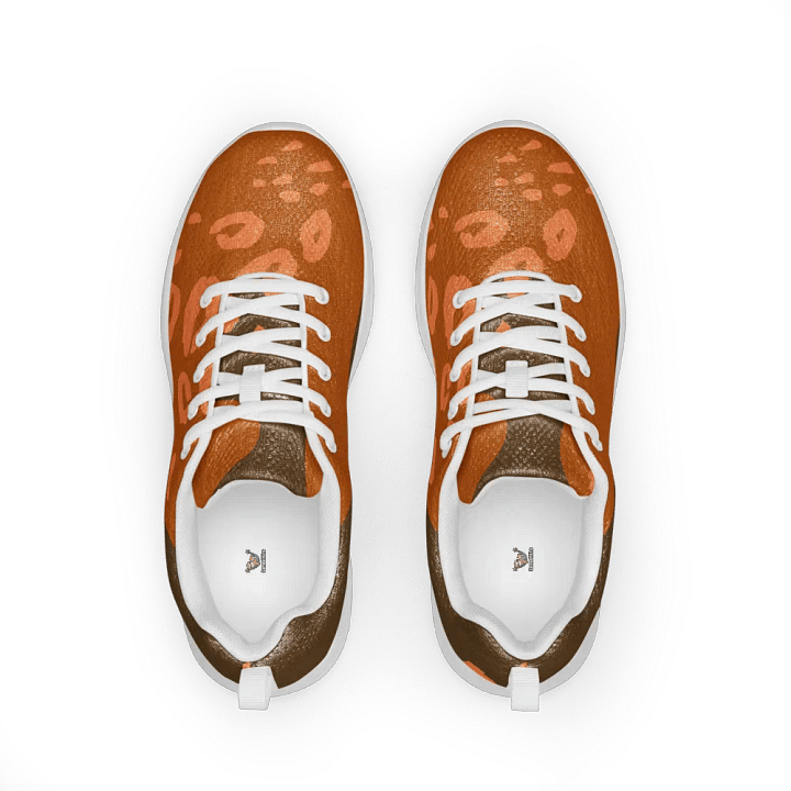Orange Abstract Animal Print Women's Sneakers product image (1)