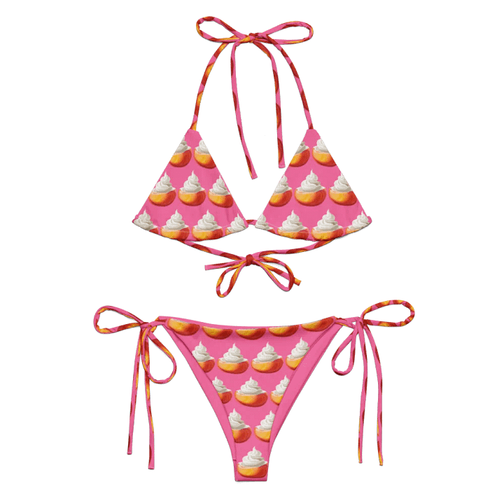 Peach with cream pink bikini product image (1)
