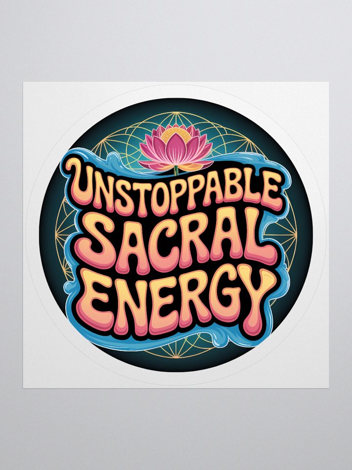 Unstoppable Sacral Human Design Generator & Mani-Gen Sticker product image (2)