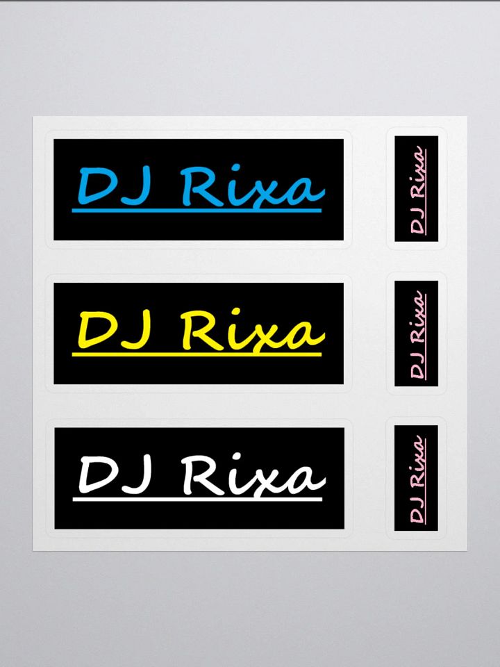 DJ Rixa Logo Stickers 6-pack product image (1)
