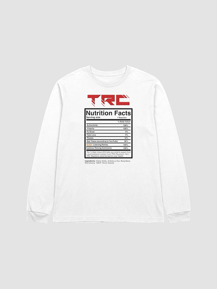 TRC Nutrition Facts Long Sleeve product image (6)