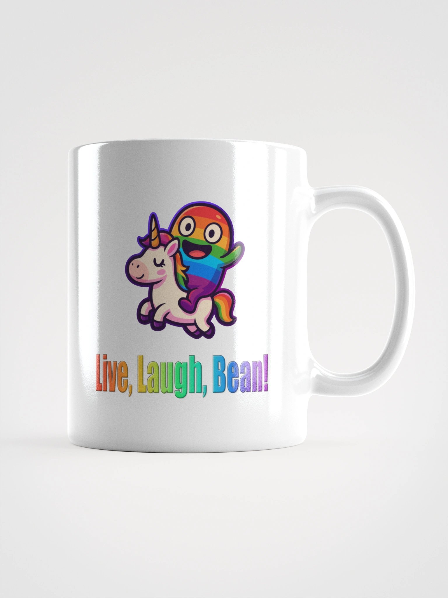 Live, Laugh, o' Bean Mug 🌈🫘🦄☕ product image (1)