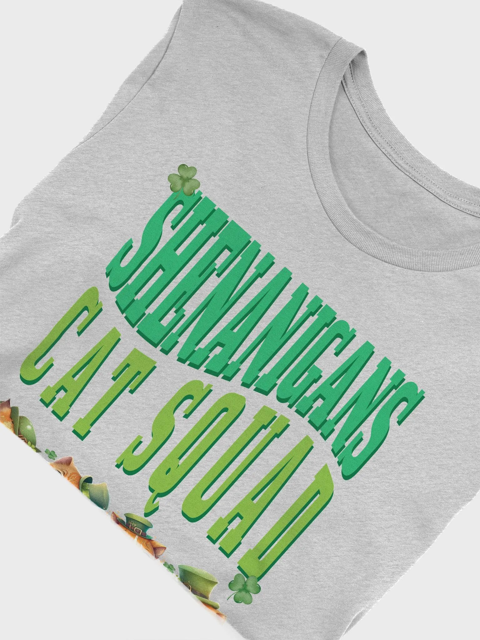 Shenanigans Cat Squad St. Patrick's Day Kitten St Paddy Day T-Shirt product image (7)