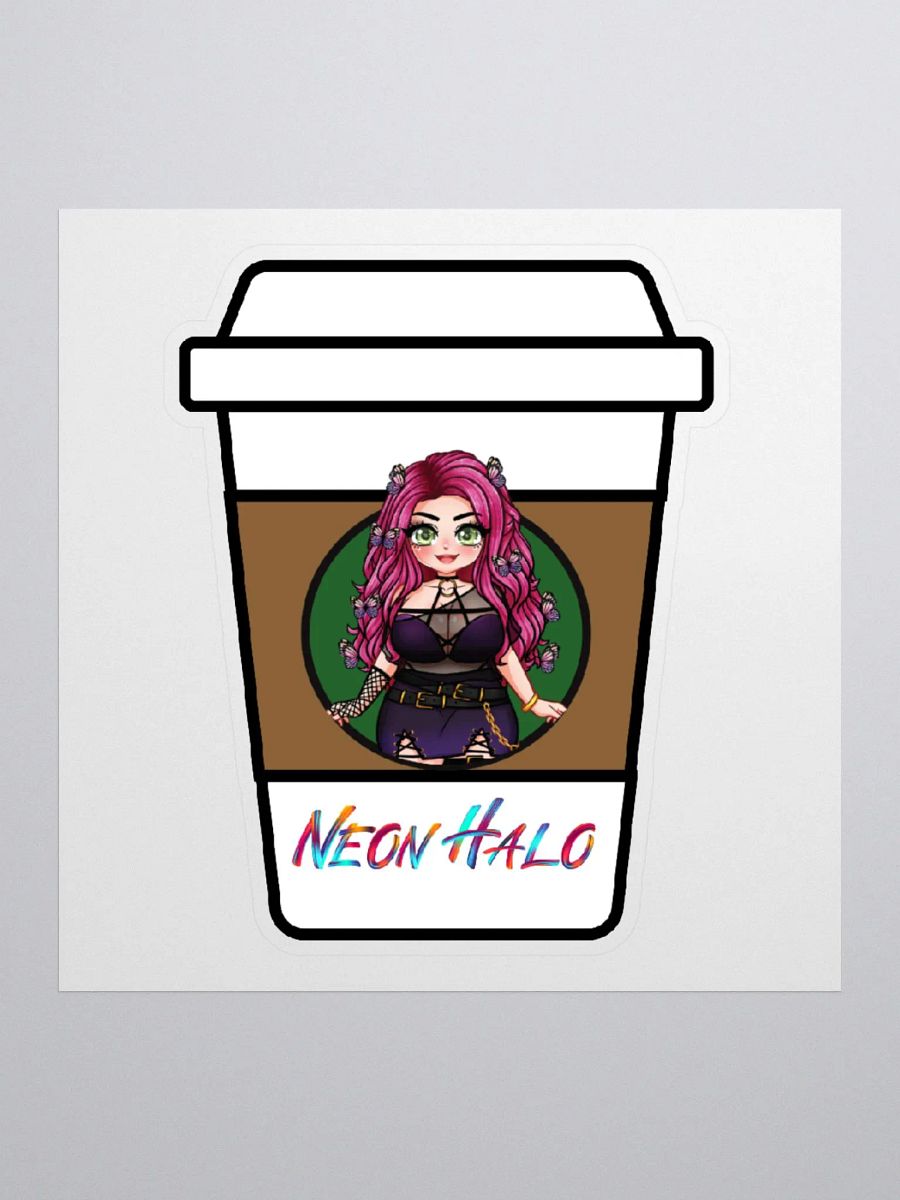 Neon Halo Coffee Sticker product image (2)