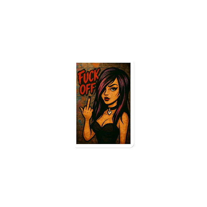 Emo FU Cutie Die-Cut Magnets product image (1)