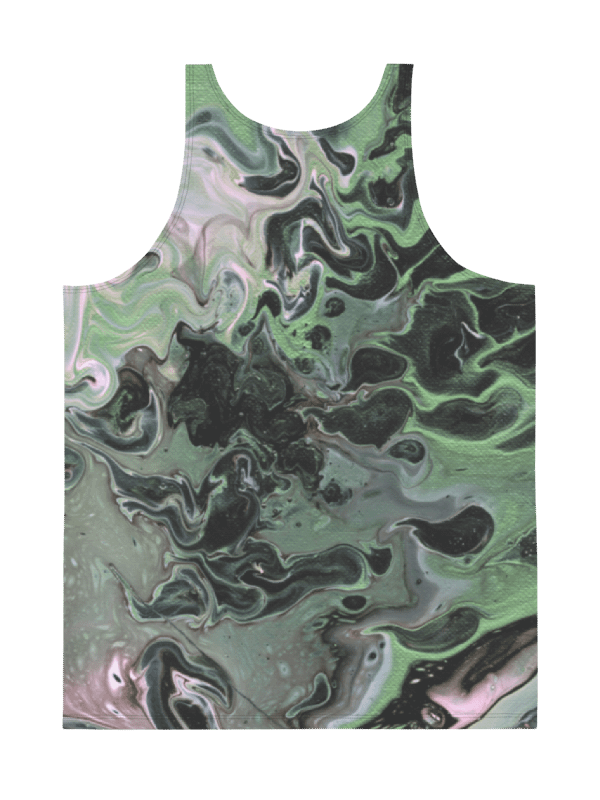 Metallic Green Fluid Acrylic Tank Top product image (4)