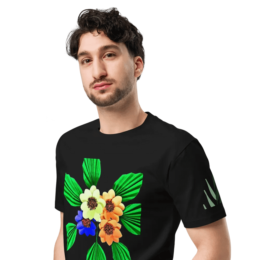Floral Harmony Unisex Premium T-Shirt product image (8)