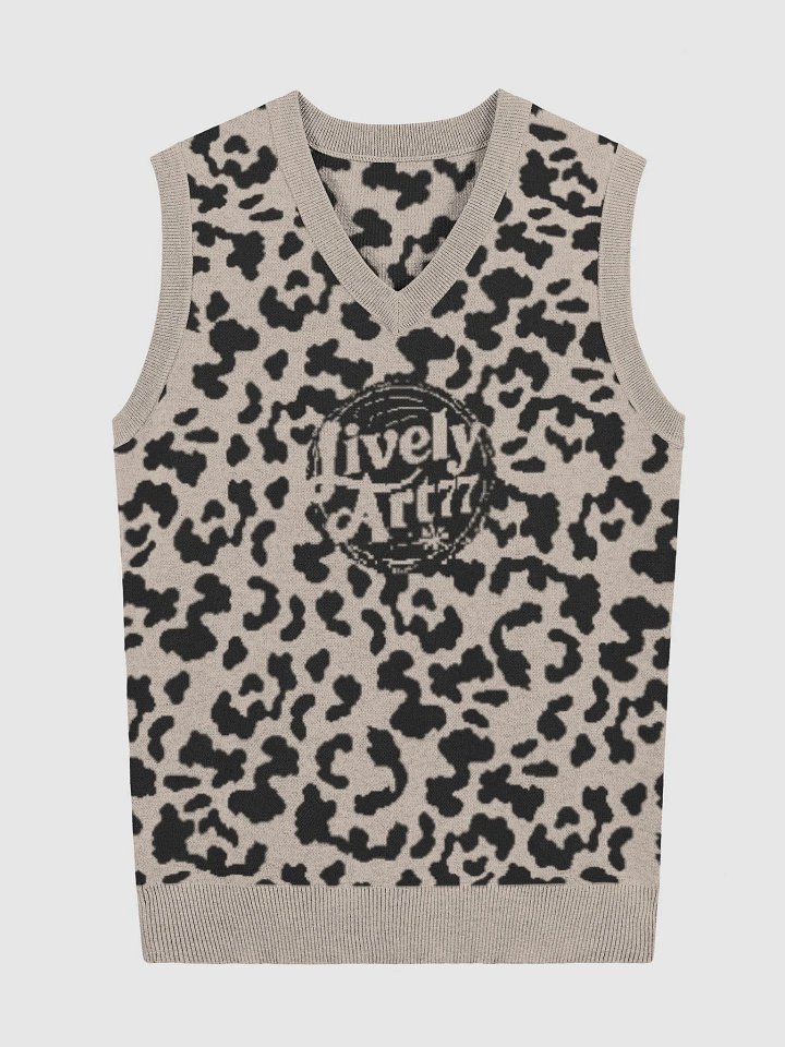 Cozy Jacquard Knitted V-Neck Vest product image (5)