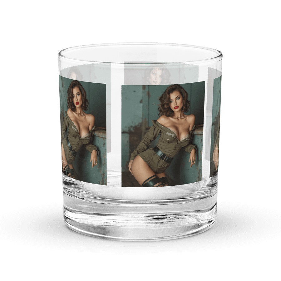 Army Pin-up Rocks Glass product image (3)