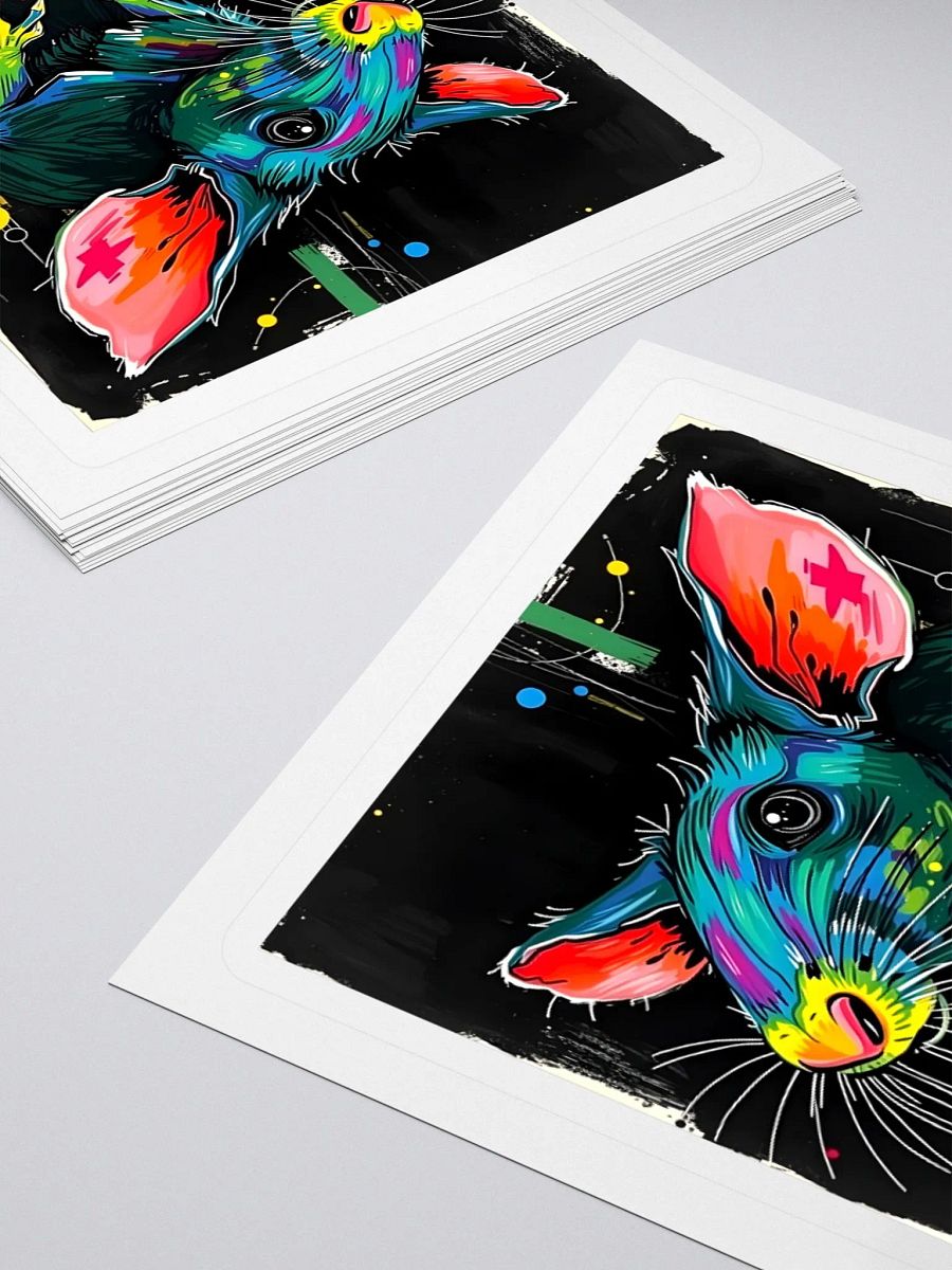 Rats really are great, I swear! Kiss Cut Stickers product image (12)