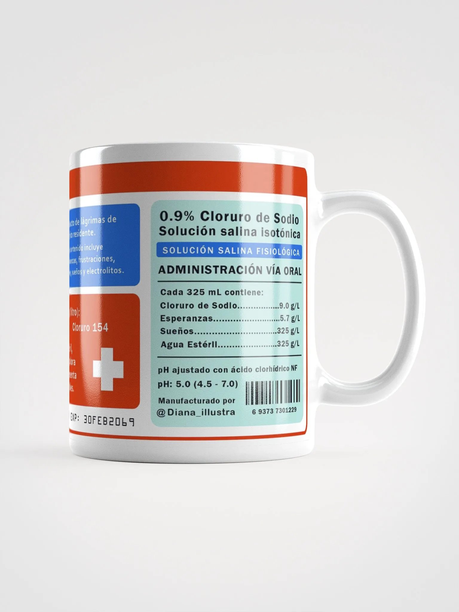 "Lágrimas de médico residente" (SPANISH) Ceramic mug product image (6)