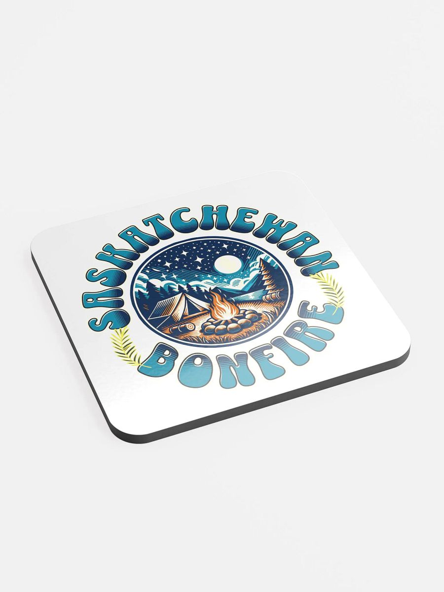 Saskatchewan Bonfire Cork Coaster product image (3)