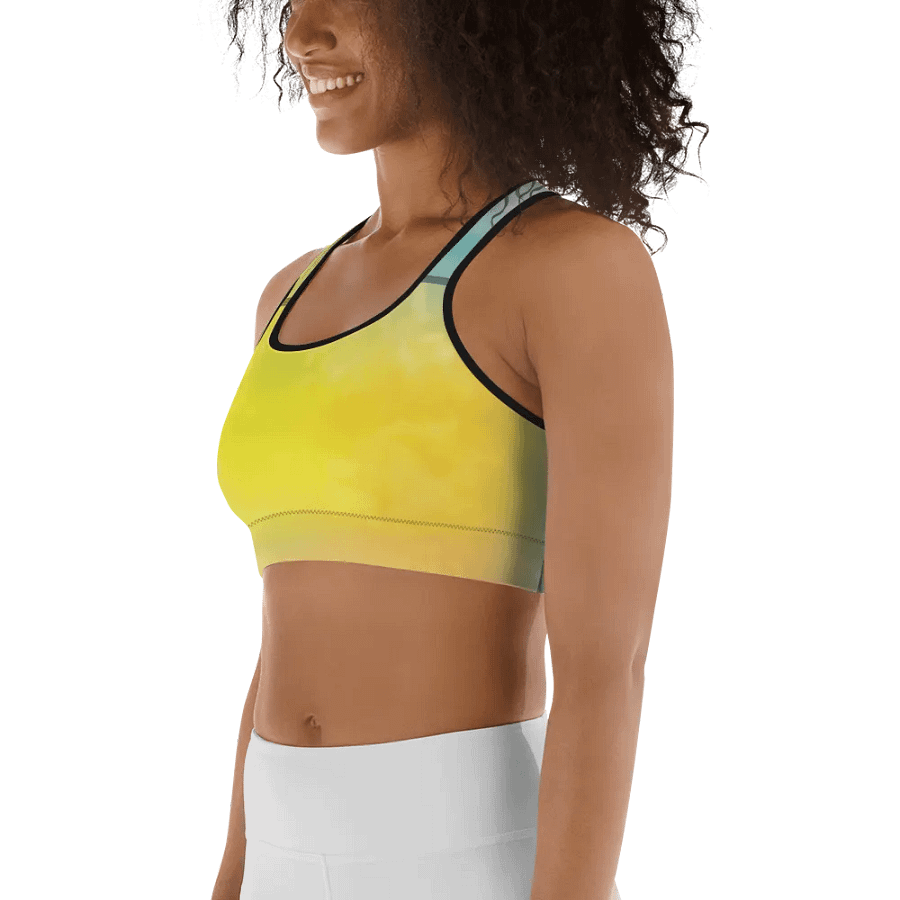 Blur cloud rainbow Design Sports Bra - V9 product image (6)