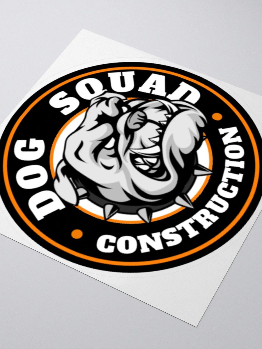 Dog Squad Construction Sticker product image (3)