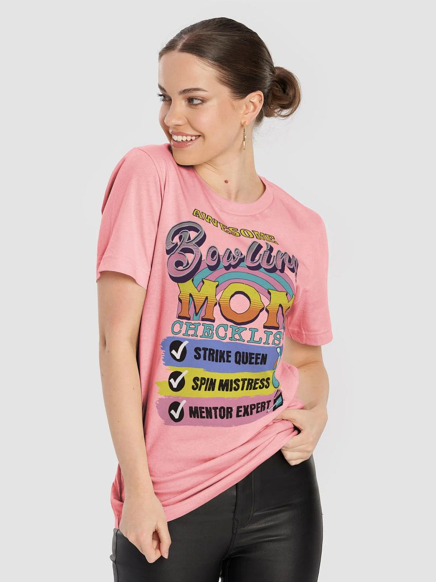 Awesome Bowling Mom Checklist T-Shirt product image (46)
