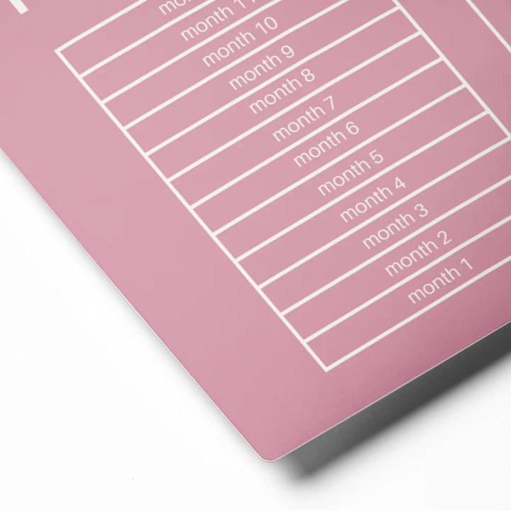 ANNUAL RENT TRACKER (white design 8) product image (2)