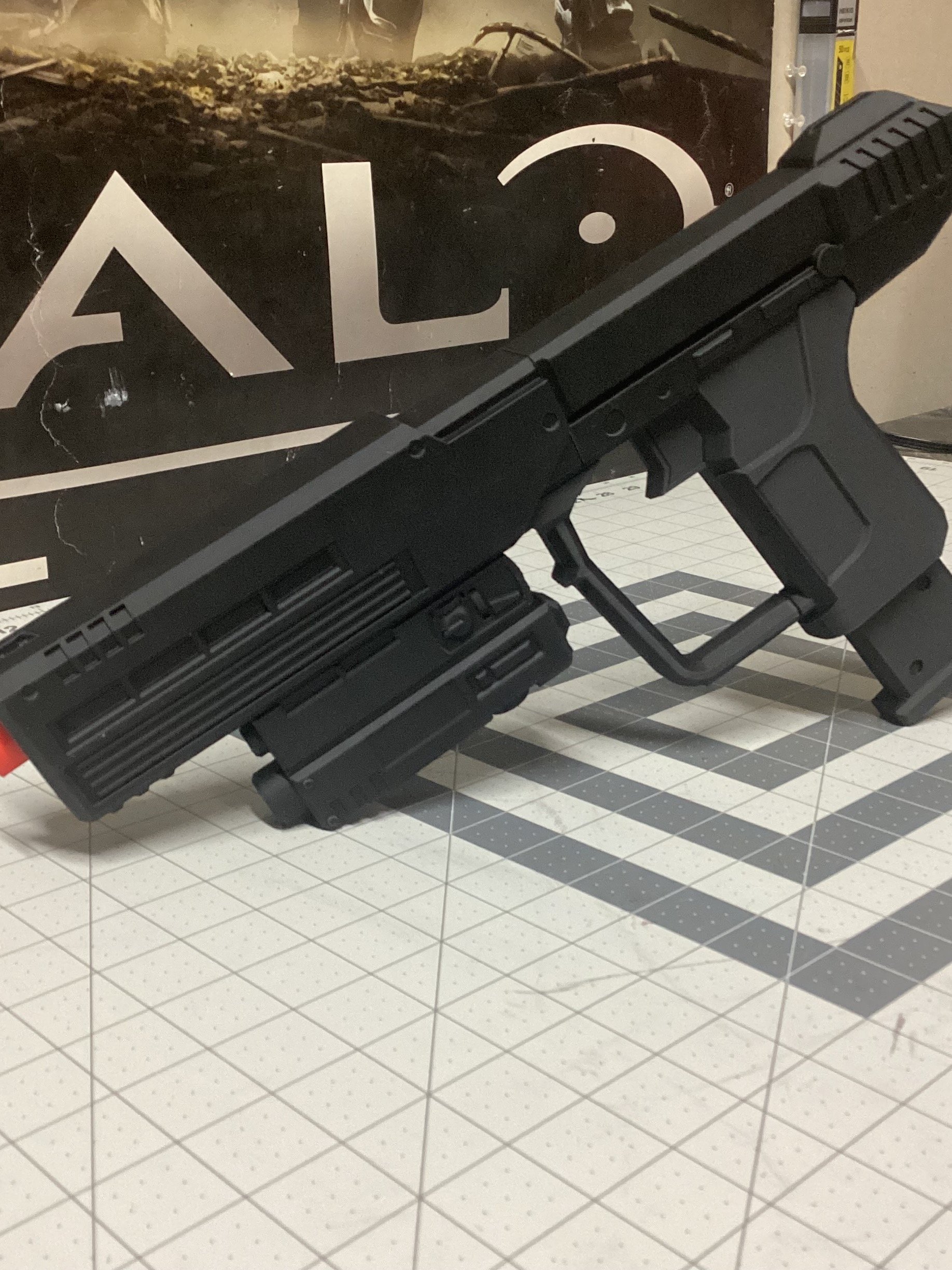 Halo 3 ODST Inspired M6C/SOCOM 3D printed DIY Life-size prop/ orange tip product image (4)