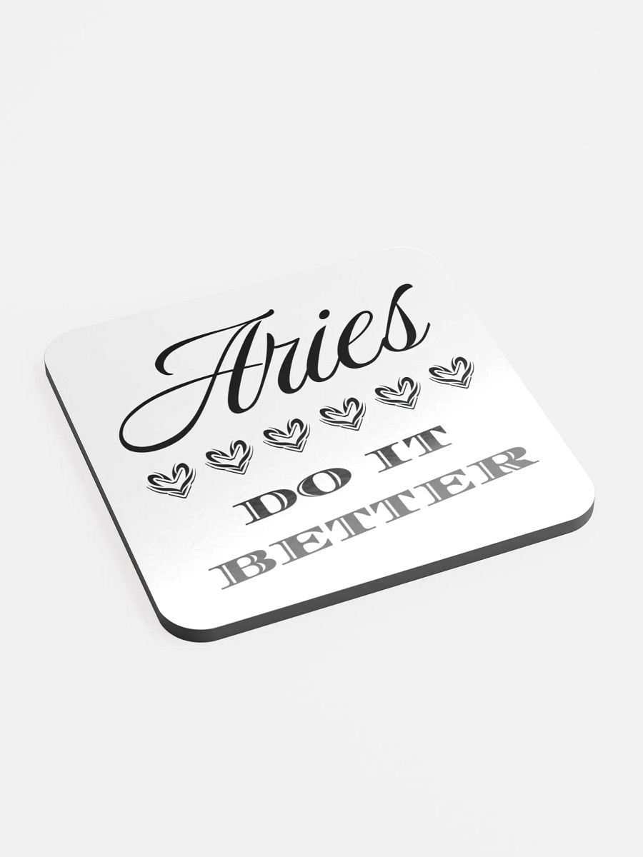 Aries Do It Better Glossed Cork Coaster product image (3)