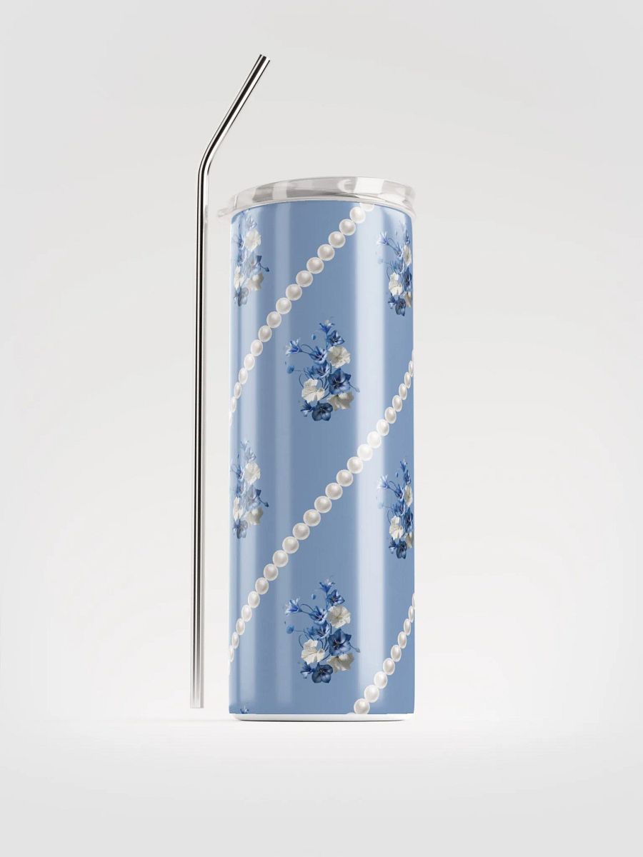 Blue Floral Stainless Steel Tumbler product image (2)