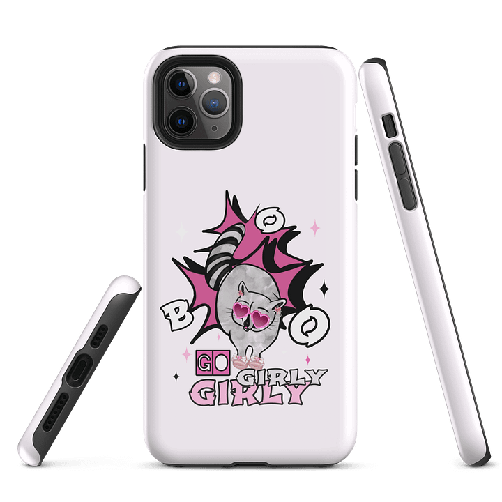 Girly Raccoon Heart Sunglasses iPhone Tough Case product image (5)