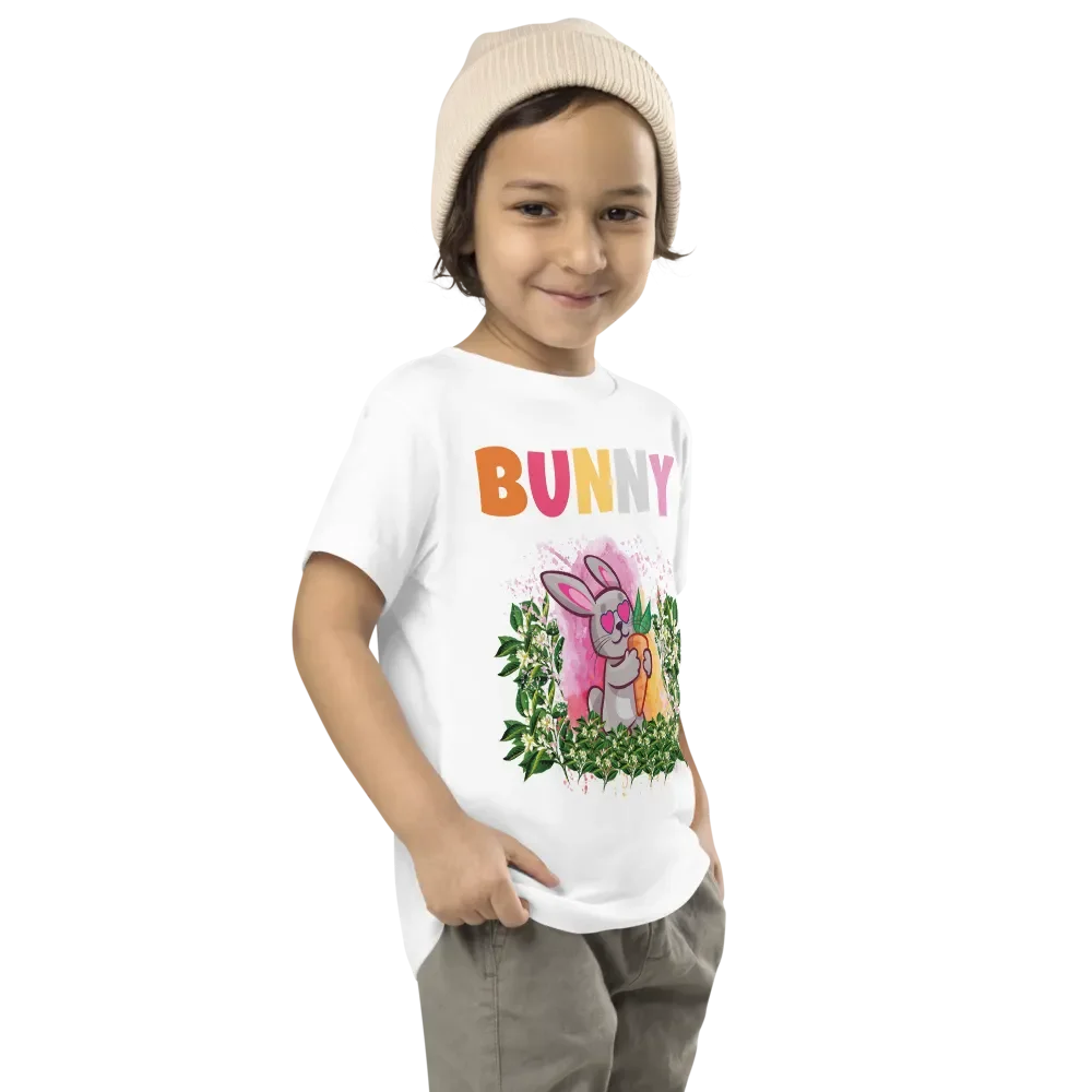 Bunny Cute Funny Colorful Bella+ Canvas Toddler T-Shirt – Best Gift for Boys and Girls product image (8)