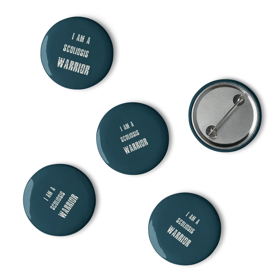 Scoliosis Warrior Button Set: Navy product image (6)