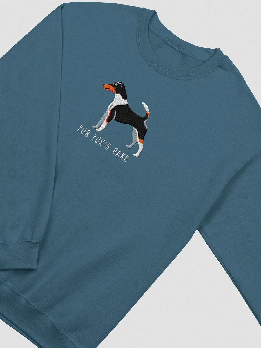 For Fox's Sake Sweatshirt (Embroidered) of a Smooth Fox Terrier(Tricolor2) product image (6)
