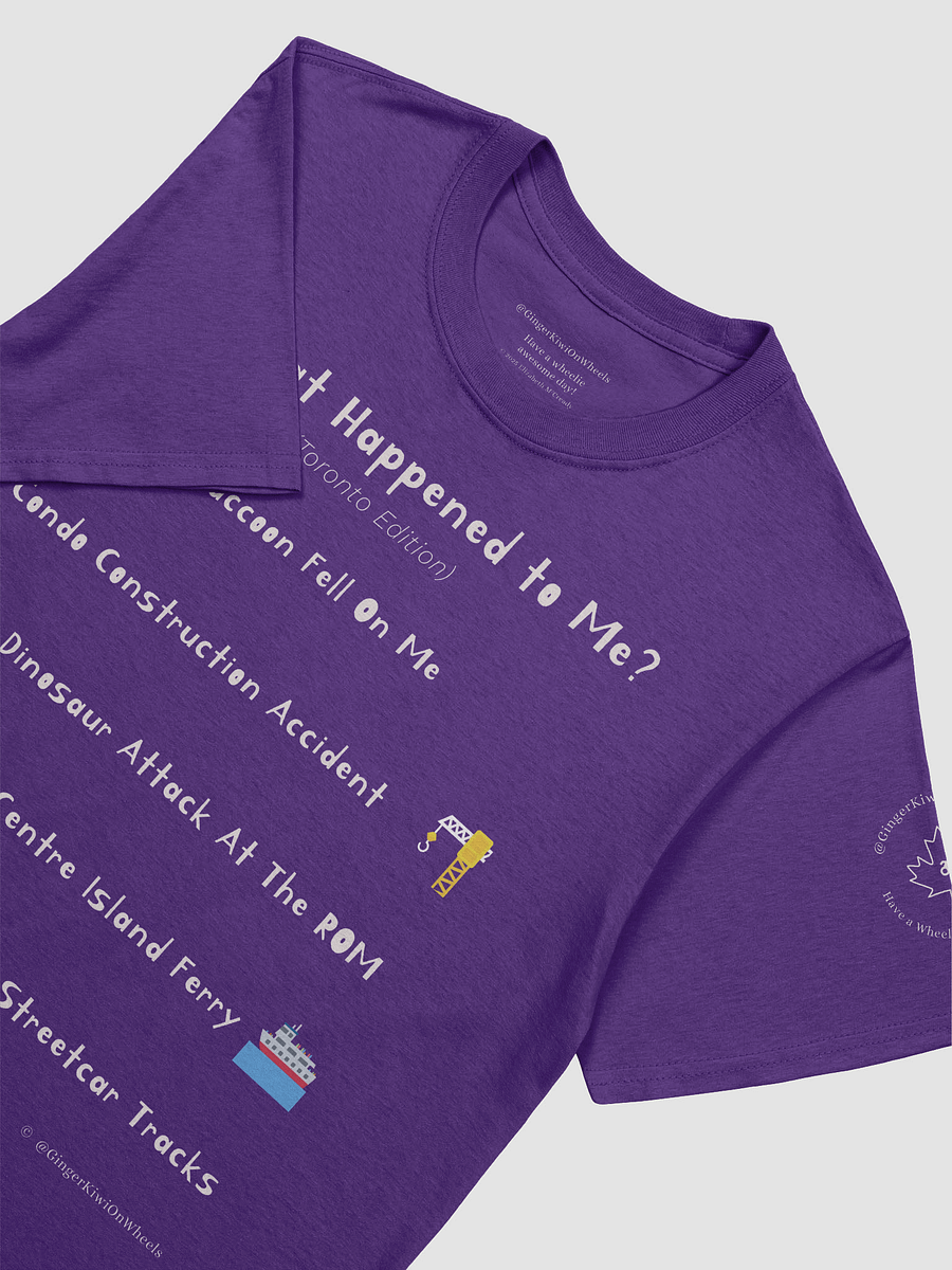 WHAT HAPPENED TO ME ? (Toronto Edition): Unisex Softstyle T-shirt, Purple product image (3)