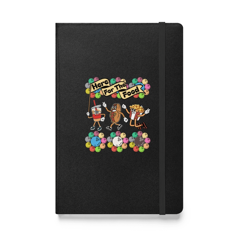Here For The Food Bowling Foodie Fun Hardcover Journal product image (1)