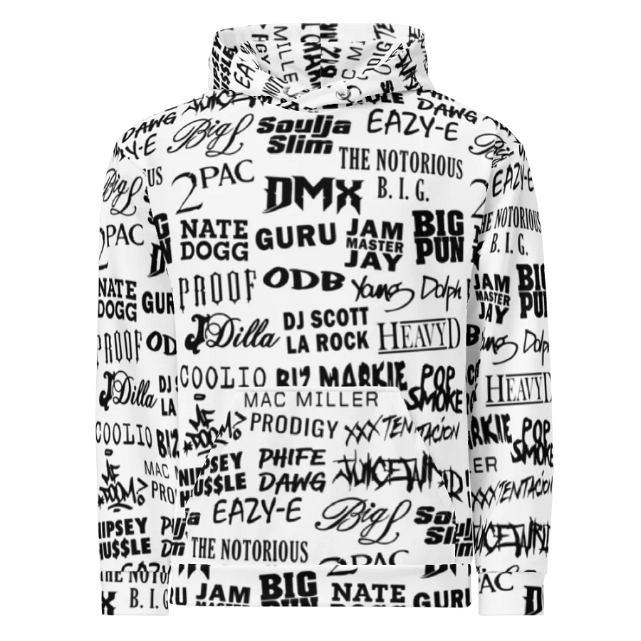 Never Forget - Hip-Hop Artists - WHITE - Unisex Hoodie product image (2)