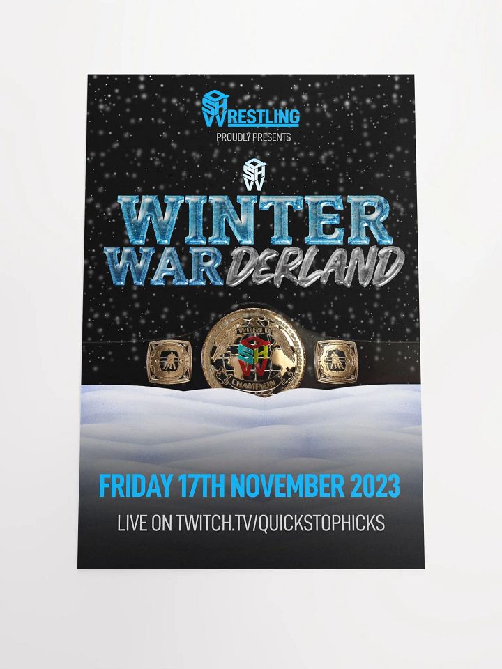 QSHW WINTER WARDERLAND COMMEMORATIVE POSTER product image (1)