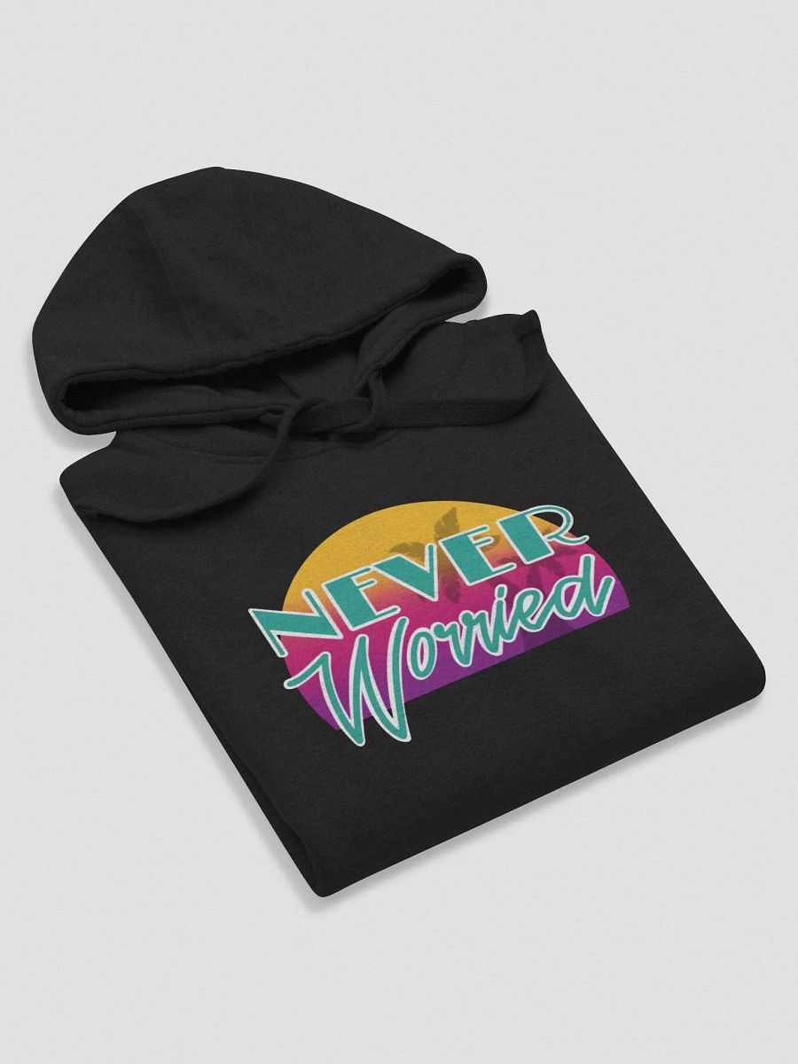 Teal Never Worried Cotton Hoodie product image (6)