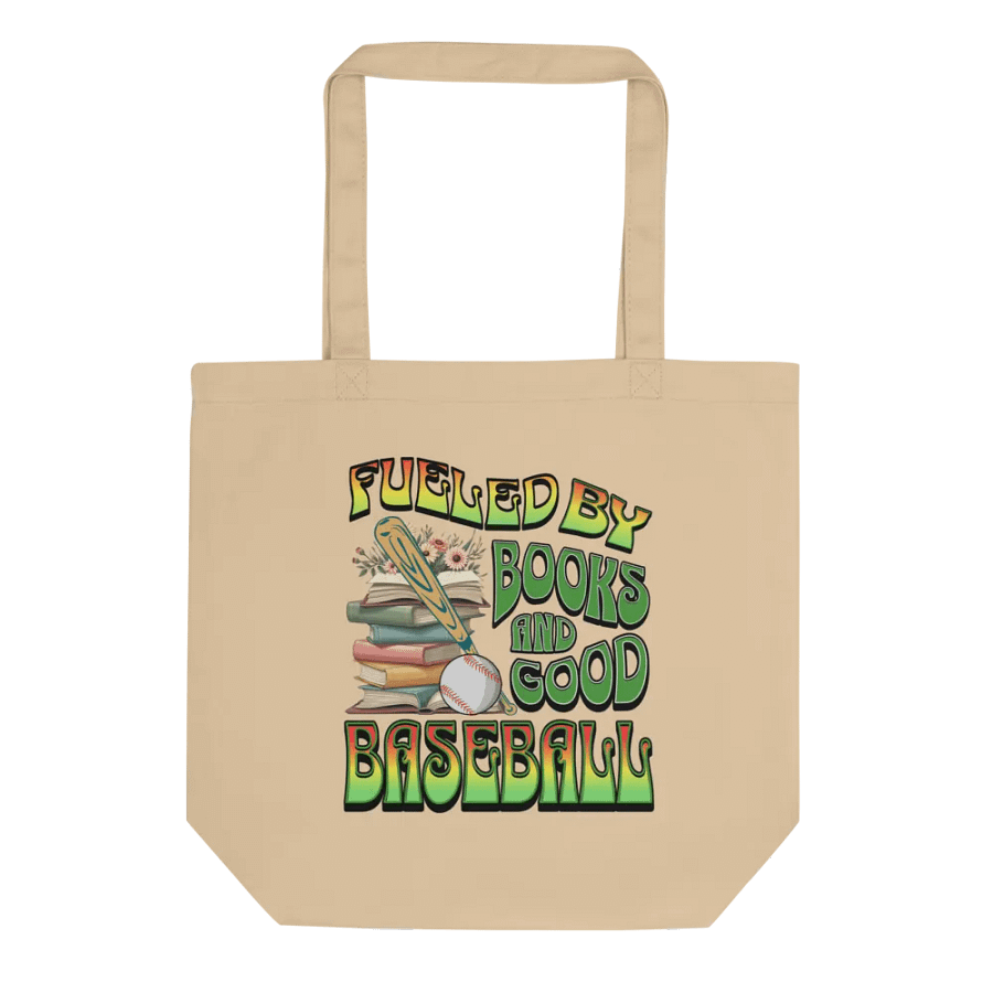 Fueled By Books And Good Baseball Bookworm's Ballgame Tote product image (1)