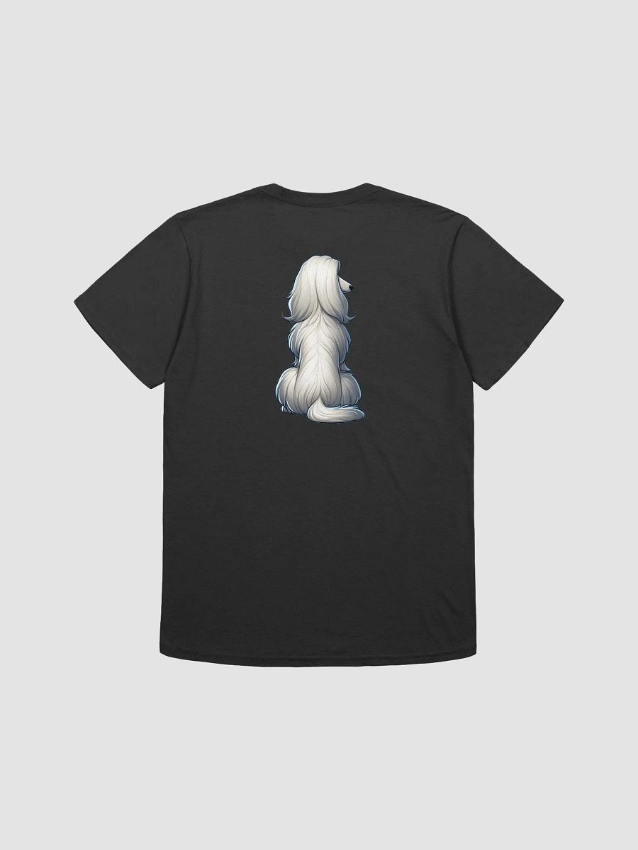 White afghan hound t-shirt unisex , Front and Back product image (2)