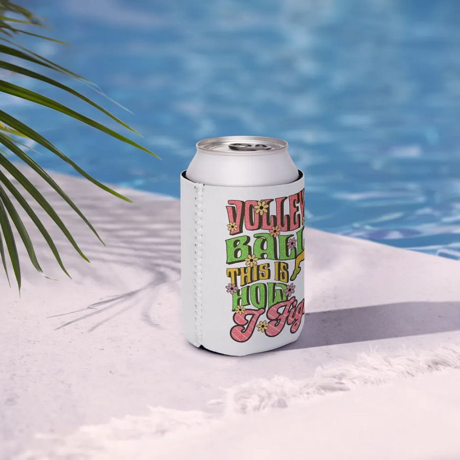 This Is How I Fight Volleyball Can Cooler product image (7)