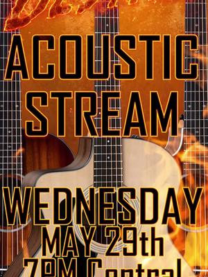 I could honestly use this vibe today, but IN 2 WEEKS, I'll be bringing back some chill acoustic jams for y'all! Join me Wednesday, May 29th, for some mellow goodness!!! Also, check that @Silverchord tune in the Flyer! 😉 #fyp #foryou #foryoupage #acoustic 