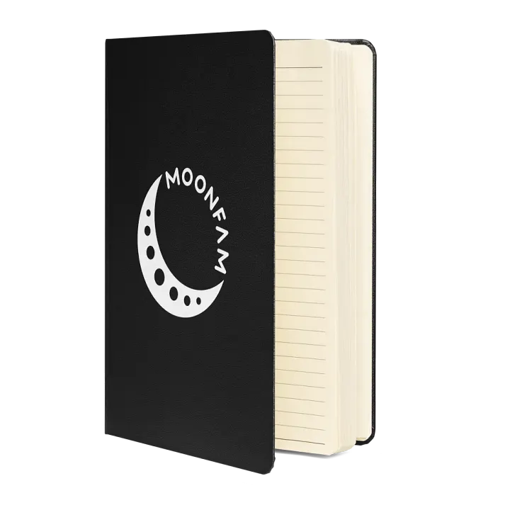 MoonFam 𝖑𝖔𝖌𝖔 hardcover journal product image (2)