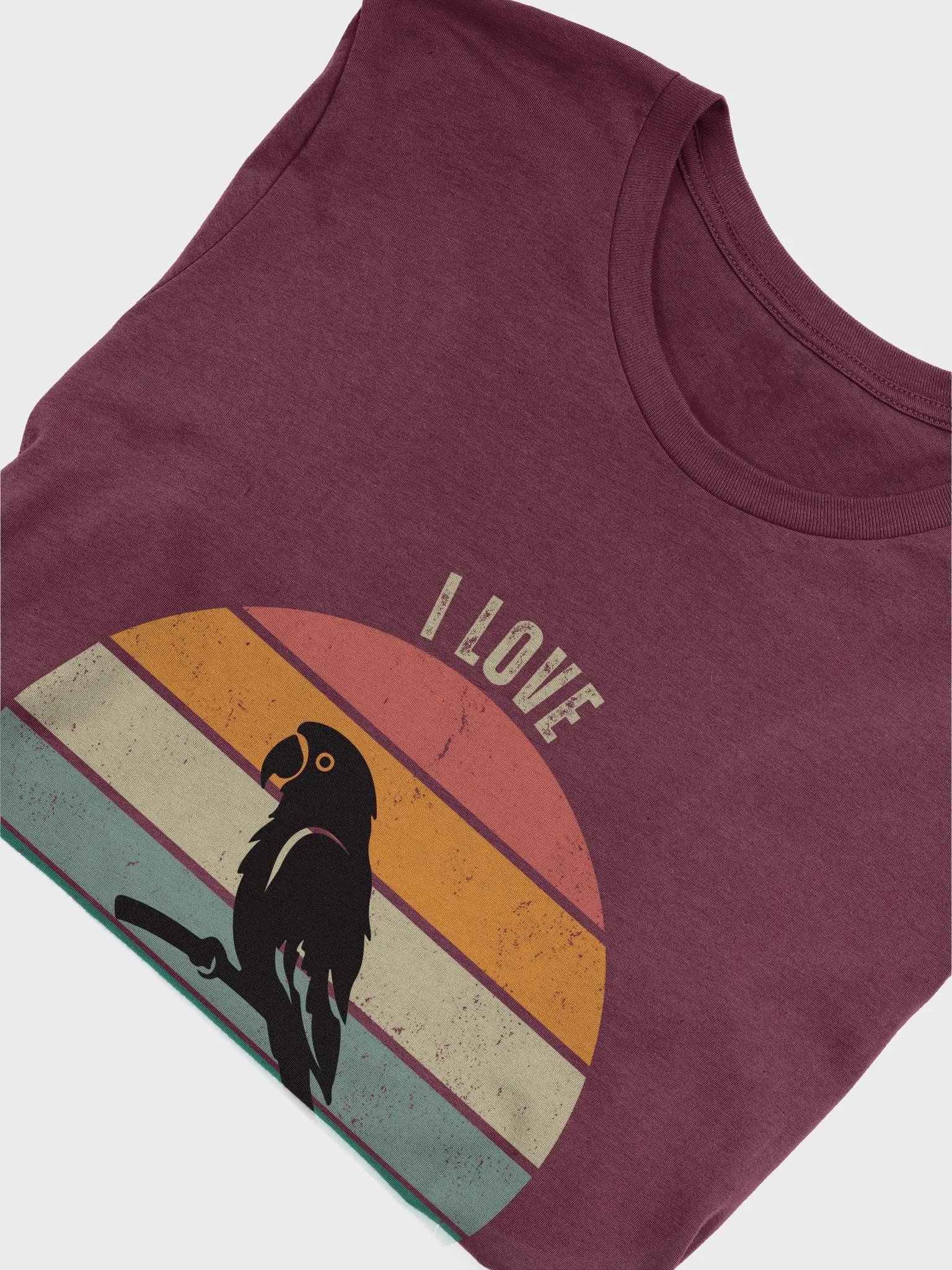 Retro I love Birds T-shirt product image (4)