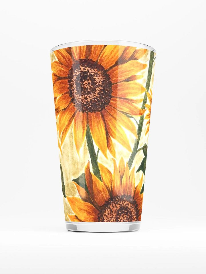 SUNFLOWERS pint glass product image (1)